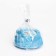 Свеча "Змея" в подсвечнике из гипса,7,5х7,5х4,3,голубой