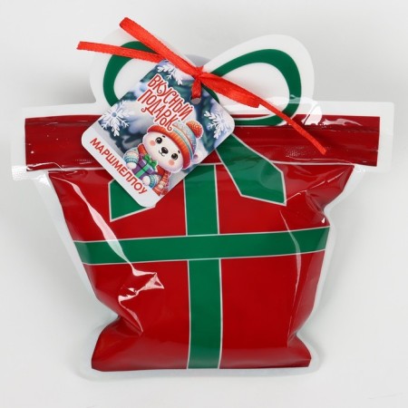 New Year! Marshmallow in a package with a “delicious gift” nameplate, with a taste of Slombir, 40 g-3