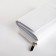 Women's wallet on the button, white color