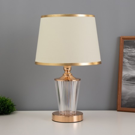 Table lamp "Egg" 1x40W E27 1x3W LED gold 25x25x39cm