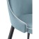 SHART on a metal frame Kora 1 metal/velor, black/blue 46.5x45x88 cm