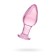 Sexus Glass anal plug, glass, pink, 10 cm, d = 4 cm