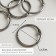 Rings for creativity (for photo albums) "black" int. D = 2.5 cm external. D = 3 cm set 6 pcs