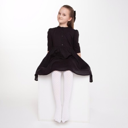 Pantyhose children, white color, height 128-134 cm