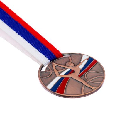 Medal thematic "gymnastics", bronze, d = 5 cm-3