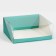 Confectionery box with PVC lid, packaging, Tiffany, 25 x 22.5 x 10 cm