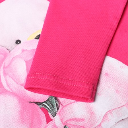 Turtleneck for girls, fuchsia color, height 92-2