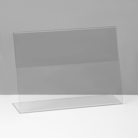 A4 unilateral stand is horizontal, 21.6 × 6.5 × 30 cm, 2 mm plexiglass, in a protective film-2