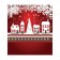 A set of napkins for setting the Christmas City table, rectangular, size 32x46 cm, 4 pcs