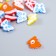 A set of buttons of decorative plastic "Butterfly" set of 20 pcs 1.5x1.5 cm mix