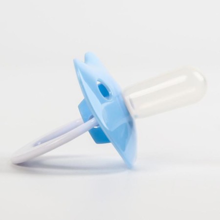 Silicone dummy anatomical with a cap, from 0 - 3 months, the color of the blue-3