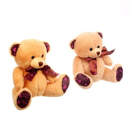 Soft toy "Bear with a bow", 15 cm, color mix-1