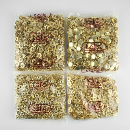 Installation button, alpha (S-shaped), d = 15 mm, gold color-3
