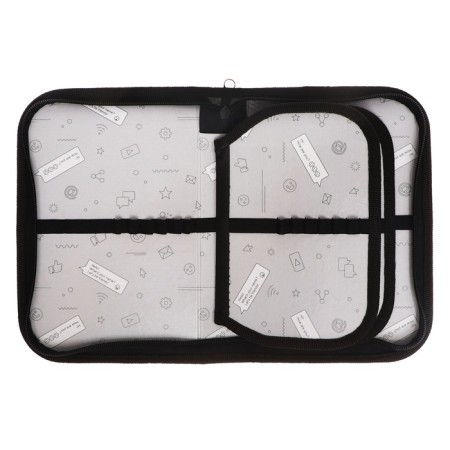 Penal 3 sections, tab inside, 140 x 210 x 40 mm, fabric, calligrata top Block "Football Anime"-4