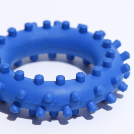 Toy "Ring with spikes No. 1", 5.6 cm, blue-2