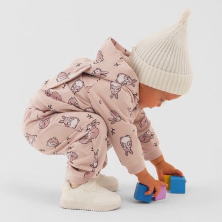 Kit: sweatshirt and pants Kroshka I "Bunny" Growth 62-68 cm-1