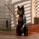 Interior souvenir "Cat Fisherman" Black 20 cm