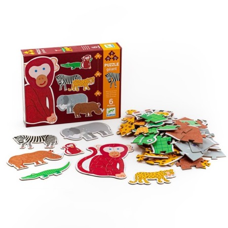 DJeco Puzzles Set "Henry and Friends", 72 elements