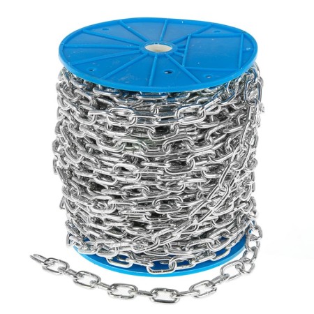 Crime -beam tundra chain Krep, Din766, diameter 5 mm, welded, galvanized, 40 m