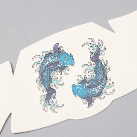 Tattoo on the body color "Freckle. Wave" 16x5 cm-2