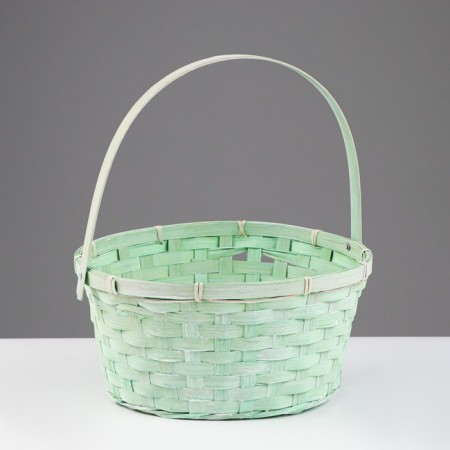Wicker basket, 26x12/30 cm, natural, bamboo
