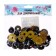 Rifle eyes with plugs, "sparkles" set 20 pcs, size 1 pcs: 2.2 cm, yellow color