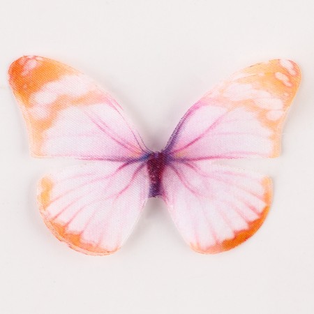 Decor for creativity "Butterfly", two -layer, set of 12 pcs., Size 1 pc. - 5 × 4 cm, orange color-3