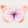 Decor for creativity "Butterfly", two -layer, set of 12 pcs., Size 1 pc. - 5 × 4 cm, orange color