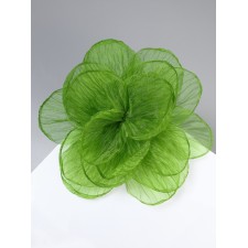 Tekstil “Flower” brooch voluminous, weightless, green color