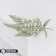 Brooch "Leaves" fern, green color in silver