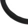 Cartage steering wheel, pu skin, perforation, 38 cm, black