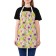 Apron kitchen with a photo print "Tulip paradise", adjustable, size OS