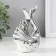 Souvenir Ceramics "Swan. Grace" silver 6.5x11x14.5 cm