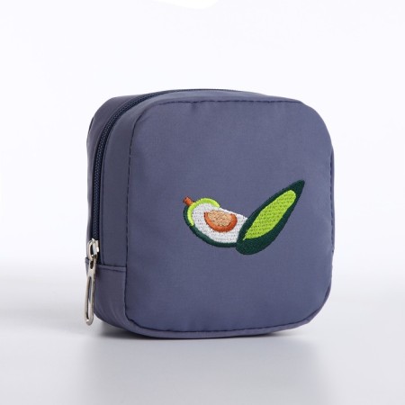 Young backpack from textiles on lightning, external pocket, handbag, blue color-5