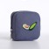 Young backpack from textiles on lightning, external pocket, handbag, blue color