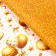 Paper packaging glossy bilateral "Golden Balls", 100 x 70 cm