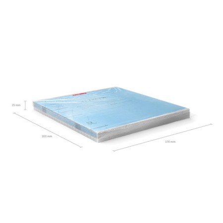 Notebook 12 sheets in the slanting ruler, erichkrause visio "Classic", cover coated cardboard, offset block, blue-8