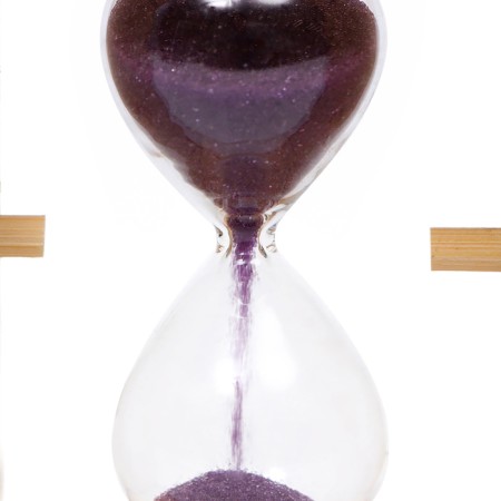 Sanding clock "Maple leaf", souvenir, with a pencil, 10 x 13.5 cm, purple-3