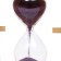 Sanding clock "Maple leaf", souvenir, with a pencil, 10 x 13.5 cm, purple
