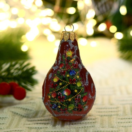 Christmas tree toy "Rosinka Bolshoi-06" 9.5 cm