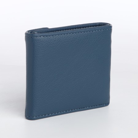 Women's wallet on magnet, blue color-1