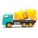 Radio -controlled “concrete mixer” truck, works on batteries, turquoise color