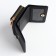 Women's wallet on the button, black color