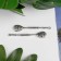Souvenir wallet metal "Flower spoon" (B29023) 6.4x1.3 cm