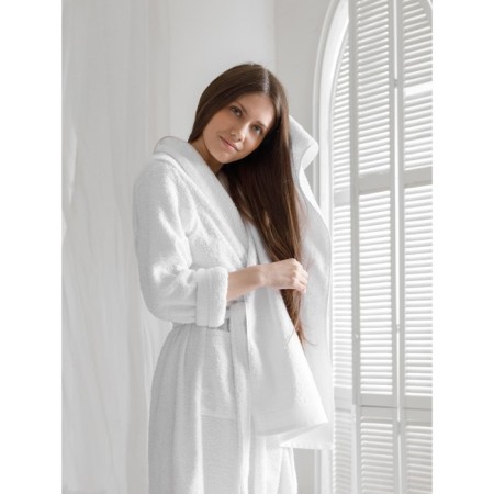 Set of terry white towels, size 30x50 cm, 50x100 cm, 70x140 cm-3