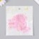 Decor for creativity Textile Embroidery "Pink butterfly" 4.5x4 cm