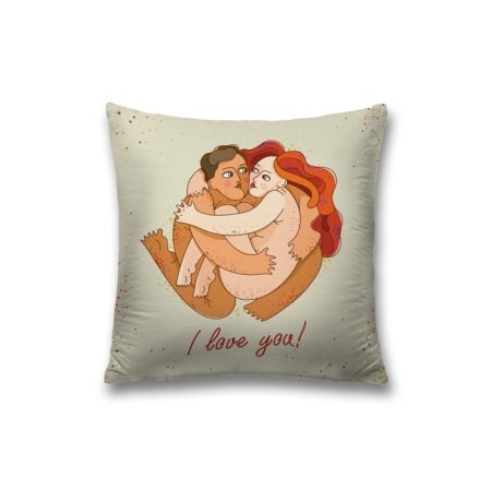 Pillowess decorative "Natural Love", on a zipper, size 45x45 cm