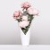 Floristic cone without a bottom, folding, white, 32x30cm