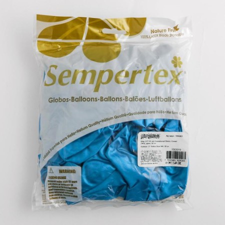 Latex ball 12 "Reflex, blue, chrome, set of 50 pcs.-1