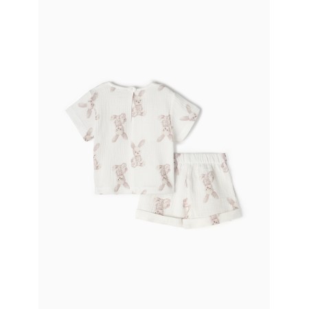 Kit for children (T-shirt and shorts) minku, white color, height 86-92 cm-4